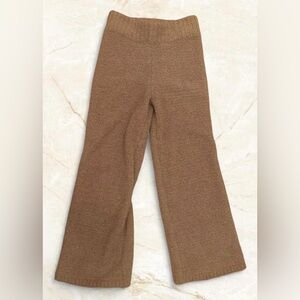 Skims Cozy Knit Wide Leg Lounge Pants in Camel size S/M - ONLY PANTS